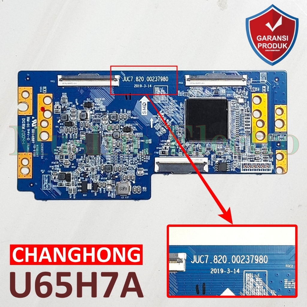 Tcon LED TV Android Changhong U65H7A Pro 65H7A JUC7.820.00237980
