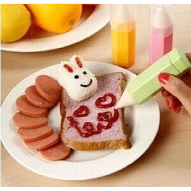 

Food Drawing Pen For Bento Nasi Isi 3 PCS Warna Colour Spidol Pewarna Pena Bolpen Penghias Makanan Decorating Kitchen Tools