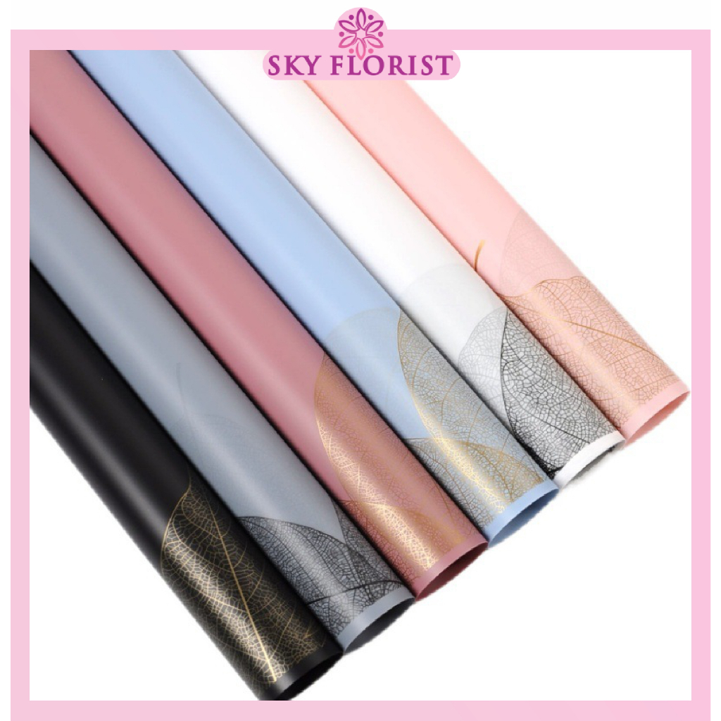 

20 Lembar Kertas Buket Bunga Cellophane Flower Wrapping Waterproof Hand Bouquet Kertas Kado Ecer KB6065