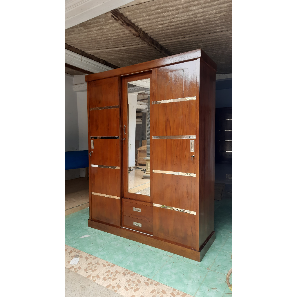 Lemari Full kayu Jati / Sledding / Lemari Jati / Furniture Jati / kayu jati