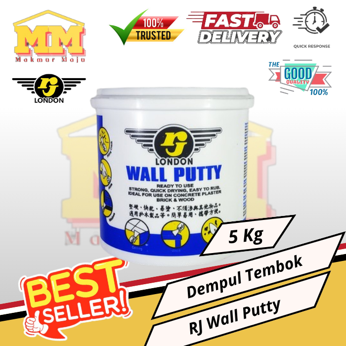 Plamir Dempul Tembok Wall Putty RJ 5KG