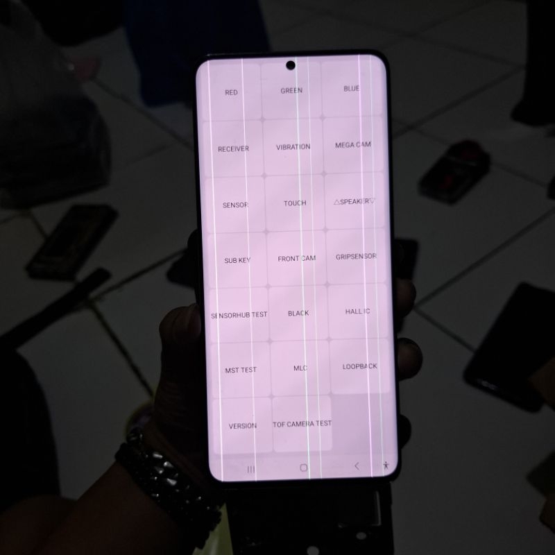 Lcd samsung Original Copotan Bekas S20 Plus Minus