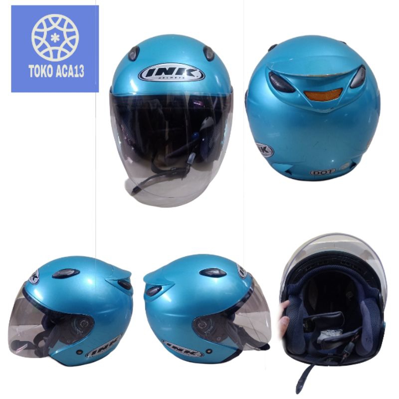 HELM INK CENTRO BIRU ORIGINAL BEKAS