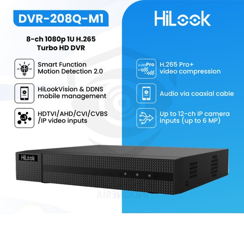 DVR HILOOK 208Q 8CH 5MP