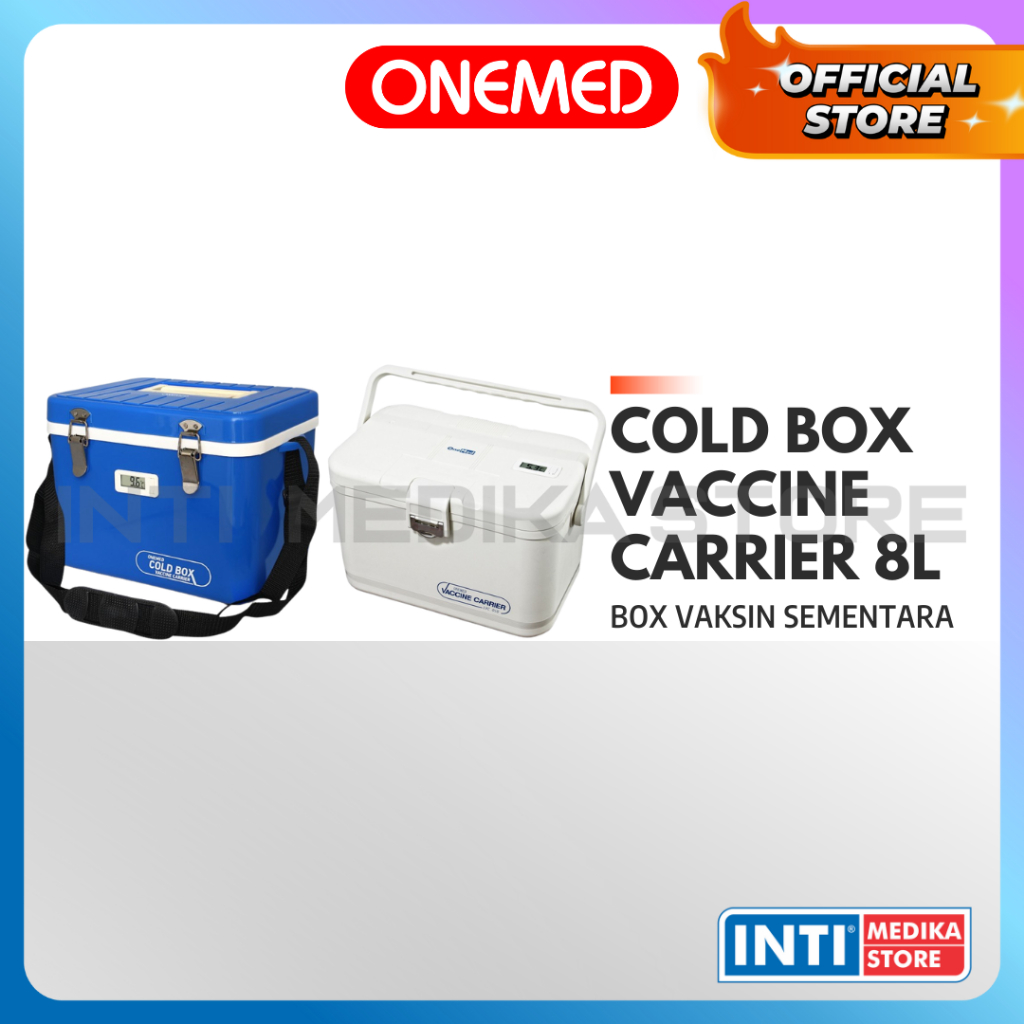 ONEMED - Cold Box Vaccine Carrier 8L | Box Vaksin Sementara 8 Liter