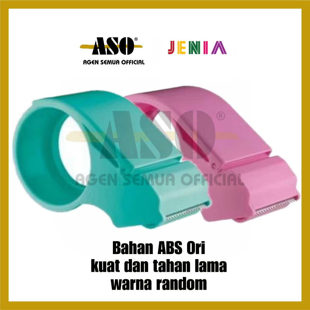

DISPENSER TAPE LAKBAN BAHAN ABS ORI KUAT DAN TAJAM PEMOTONG LAKBAN PROMO !!!