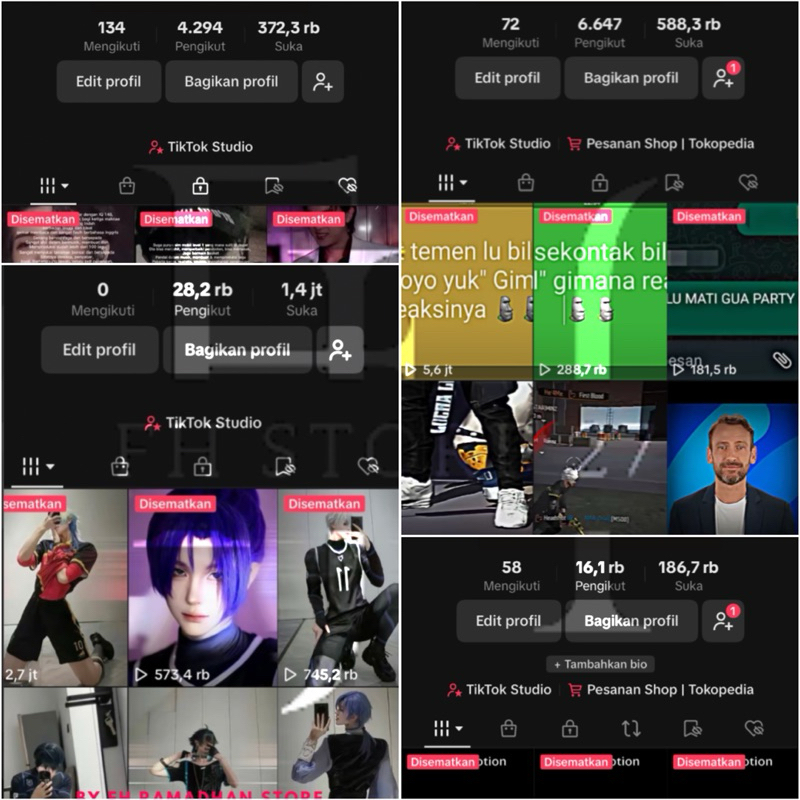 Jual Akun TikTok 1 Real Follower Indo Aktif Organik – Live On, Affiliate, Keranjang Kuning Aktif