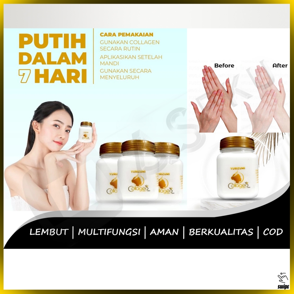 Yurizumi Bibit Collagen Pemutih Kulit Wajah Tangan Body Lotion Kolagen Colagen