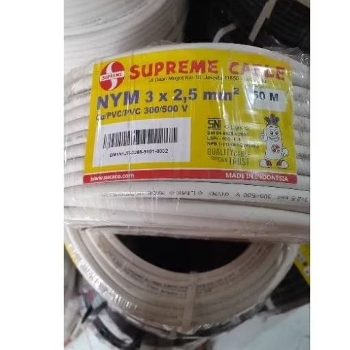 kabel nym 3x2,5 supreme kabel 3x2.5 supreme 50 meter