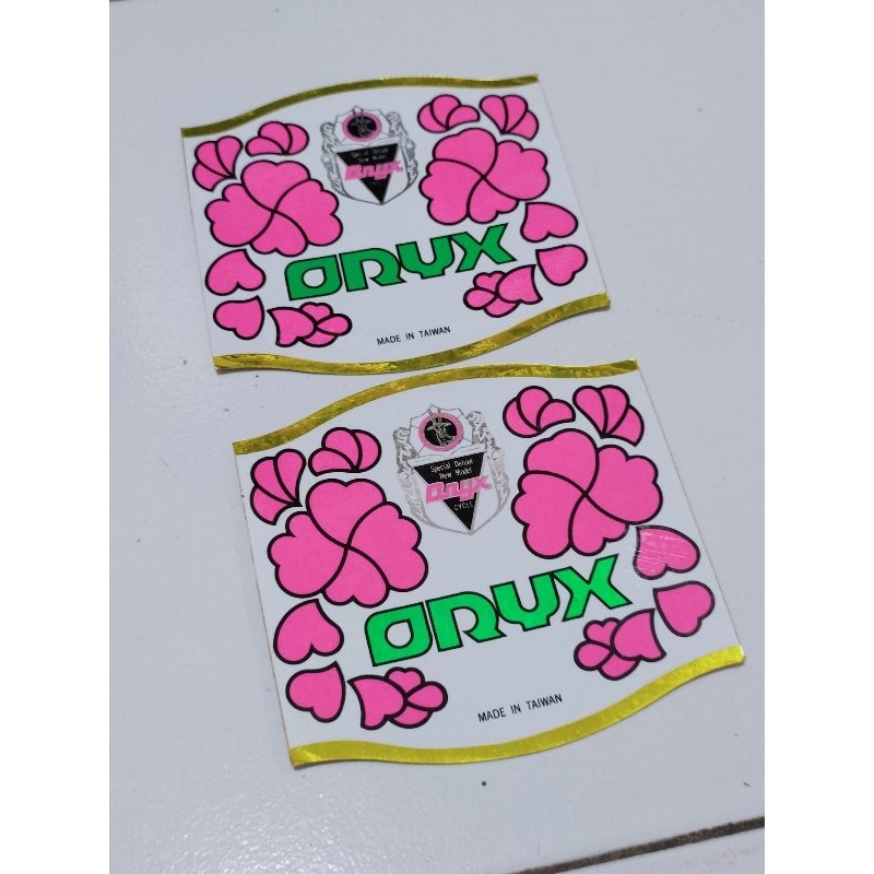 Sticker decal emblem sepeda oryx taiwan NOS vintage mini minion bmx osnmx cruiser lowrider roadbike 