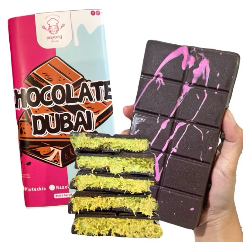 

Coklat Dubai Kunafe Pistachio JUMBO - Yayang Dessert