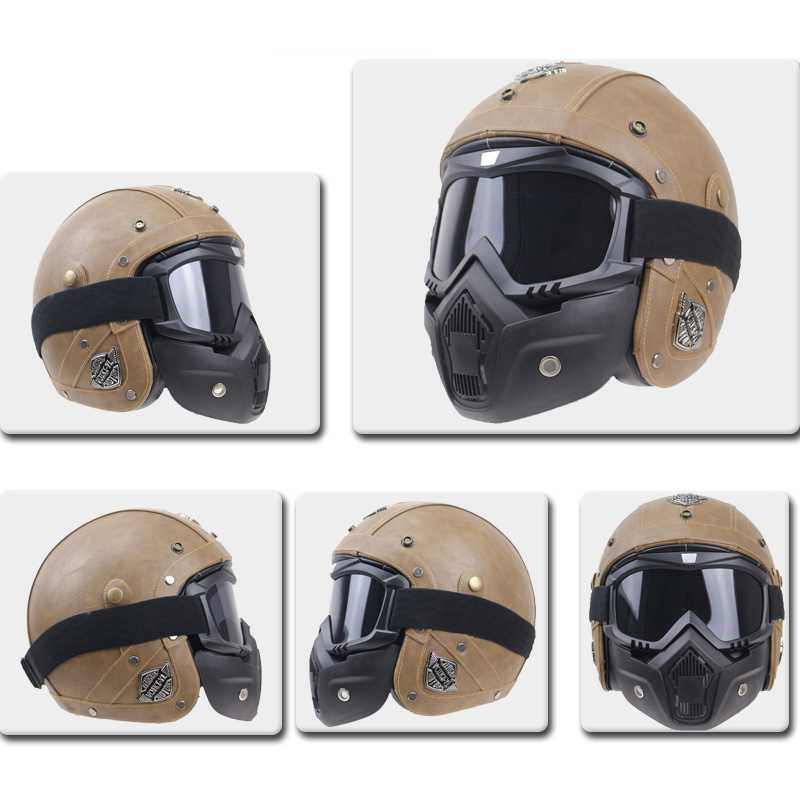 Kacamata Masker Motor Retro Trail Cross Goggles Windproof Paintball Mask Biker Tactical