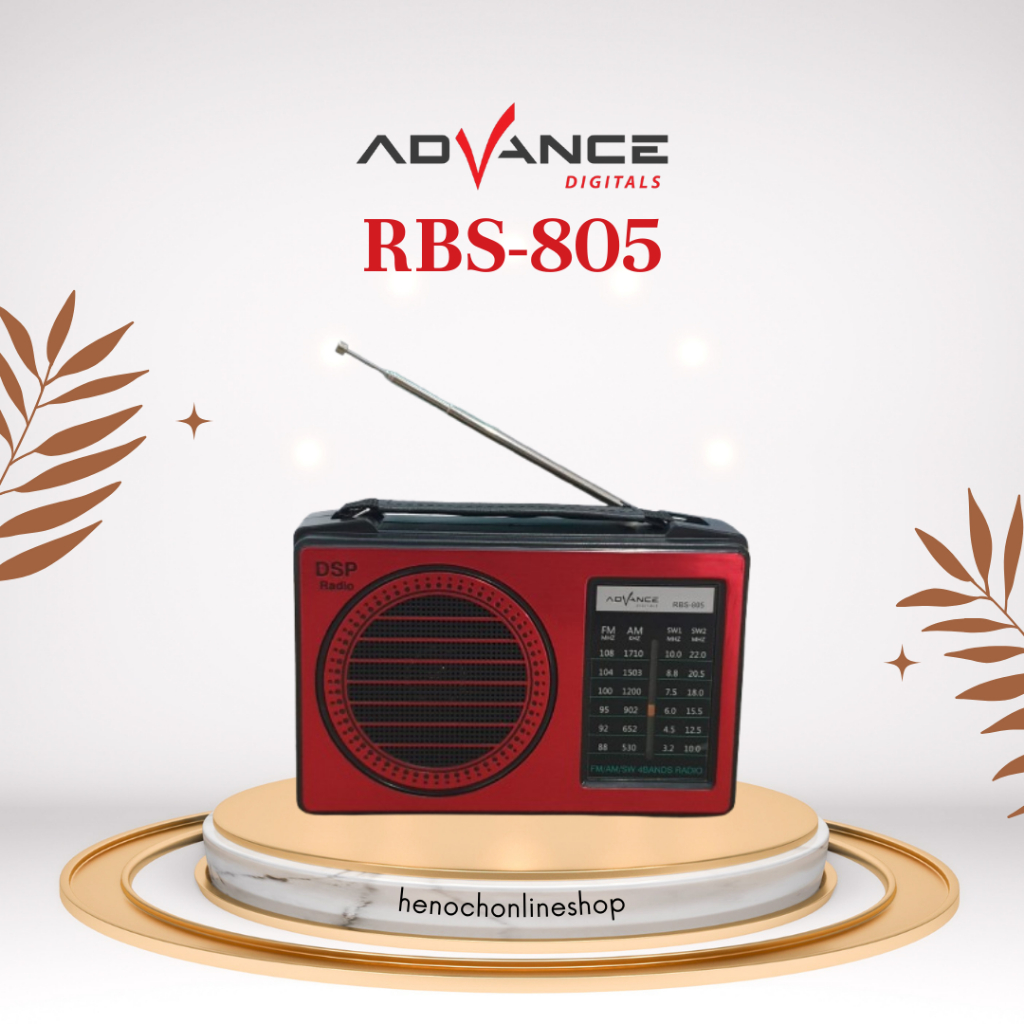 Speaker Advance RBS-805 Radio Jadul AM/FM/SW, BT, memori, USB/RBS805 Radio Player