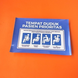 

Stiker A3 - Stiker Tempat Duduk Pasien Prioritas