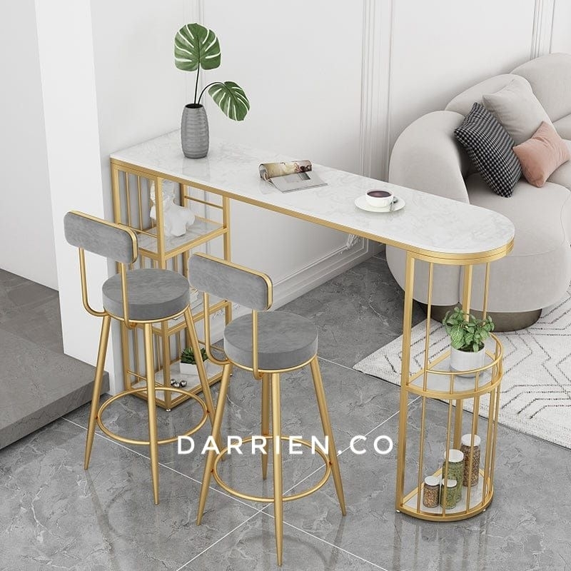 Meja Bar dan Kursi Bar Minimalis Meja Makan 2 Sisi