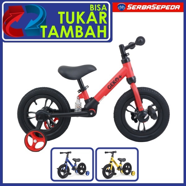 Geko Plus Push Bike 4 In 1 12 Inci