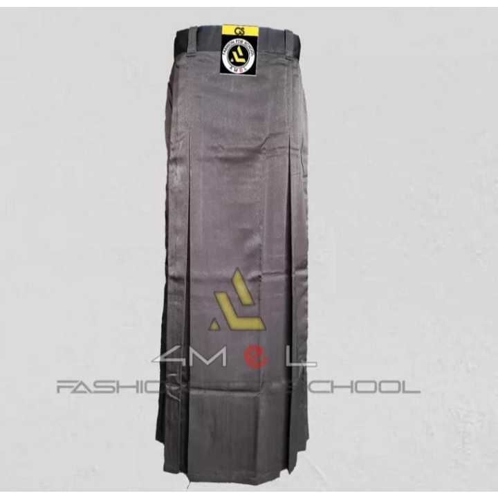 rok pramuka panjang model rempel dua (R2) seragam sekolah  SMP/SMA bahan high twist licin