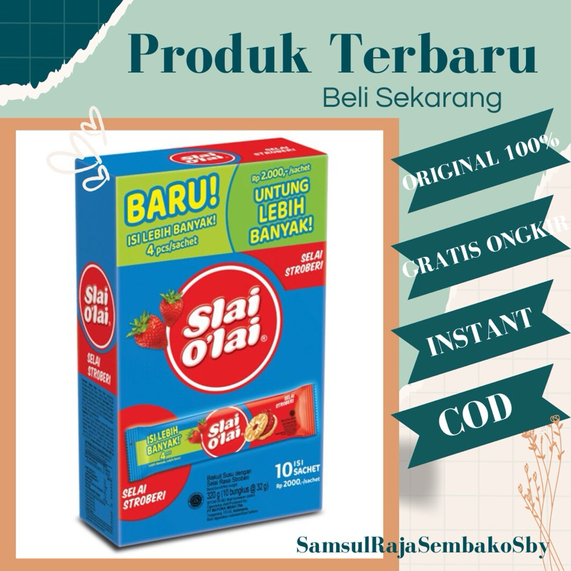 

SNACK BISKUIT SLAI OLAI BOX isi 10 sachet