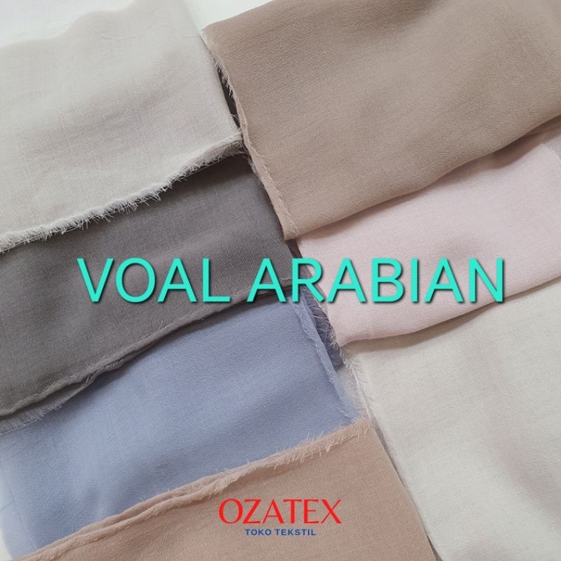 Kain VOAL ARABIAN Miracle Turkey Premium Cotton Pashmina Voile