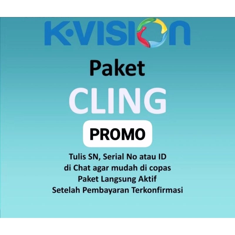 Paket cling kvision 1 tahun