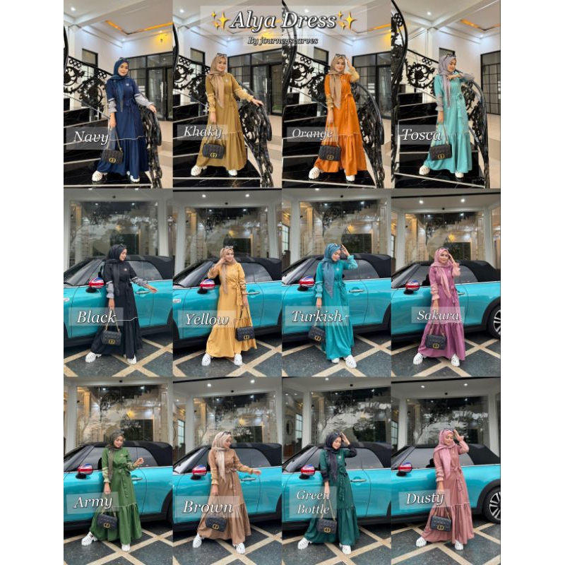Gamis Journey Alya Dress Gamis Lebaran Journey Gamis Katun Toyobo Gamis Cantik Lebaran