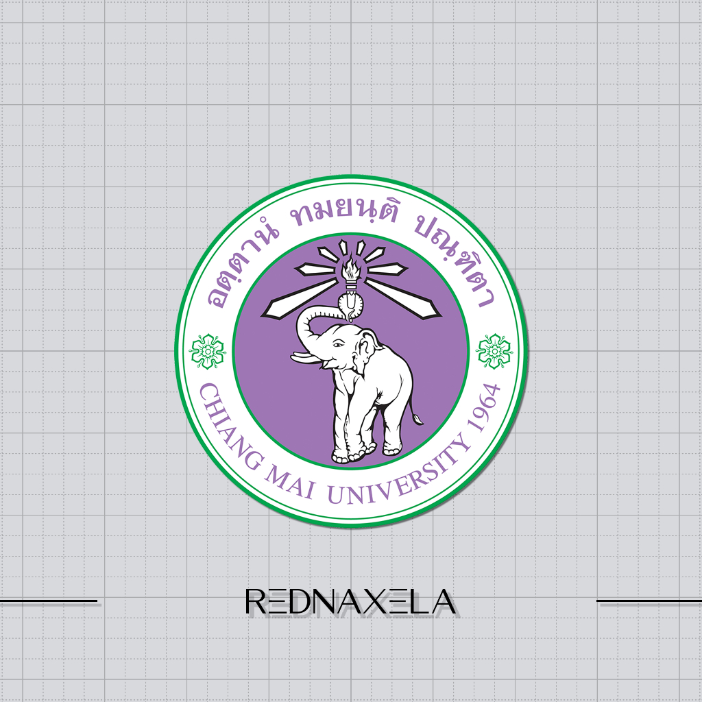 

Stiker Vinyl Chiang Mai University Logo Stiker Laptop High Quality Waterproof Sticker