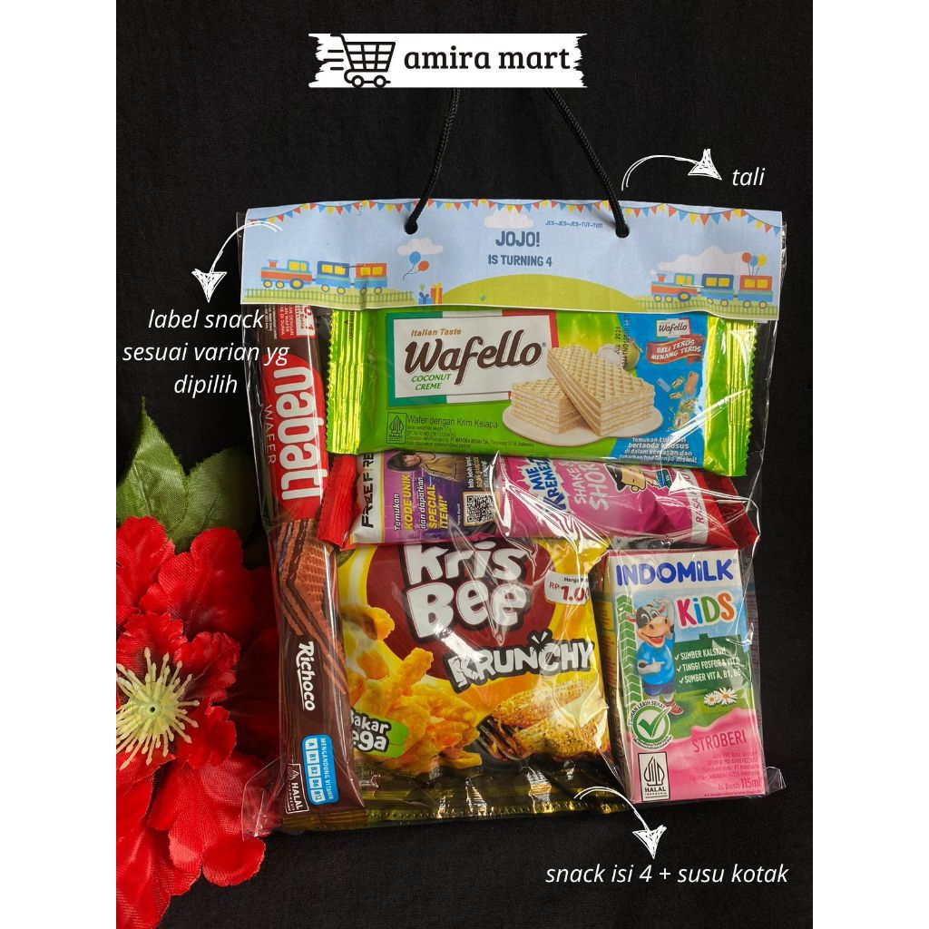 

Paket Snack Dan Susu Kotak Goodie Bag Ulang Tahun Anak Hampers Acara Ultah Khitanan Hari Jadi Peringatan Kemerdekaan