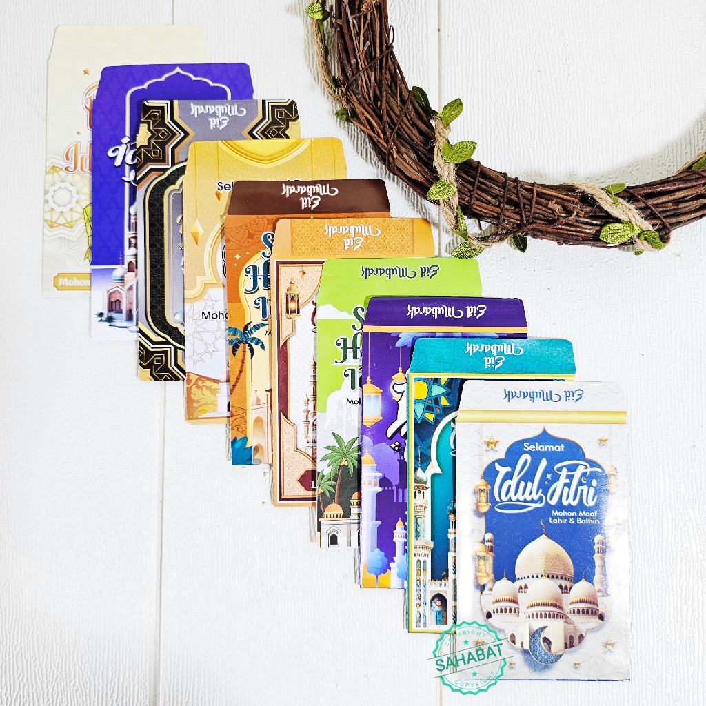

10 PCS AMPLOP ANGPAU LEBARAN IDUL FITRI MOTIF MASJID MEDIUM / AMPLOP MASJID MURAH