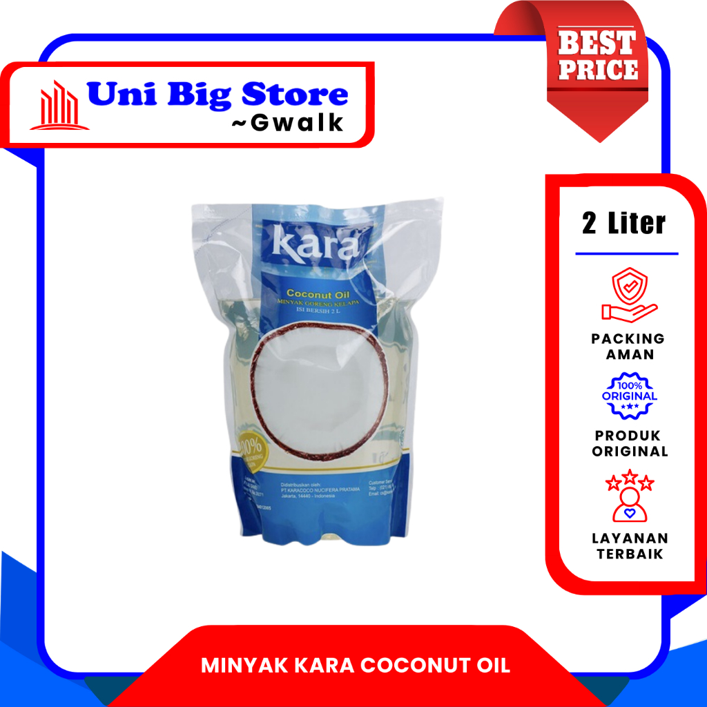 

KARA MINYAK GORENG KELAPA COCONUT OIL - 2 Liter
