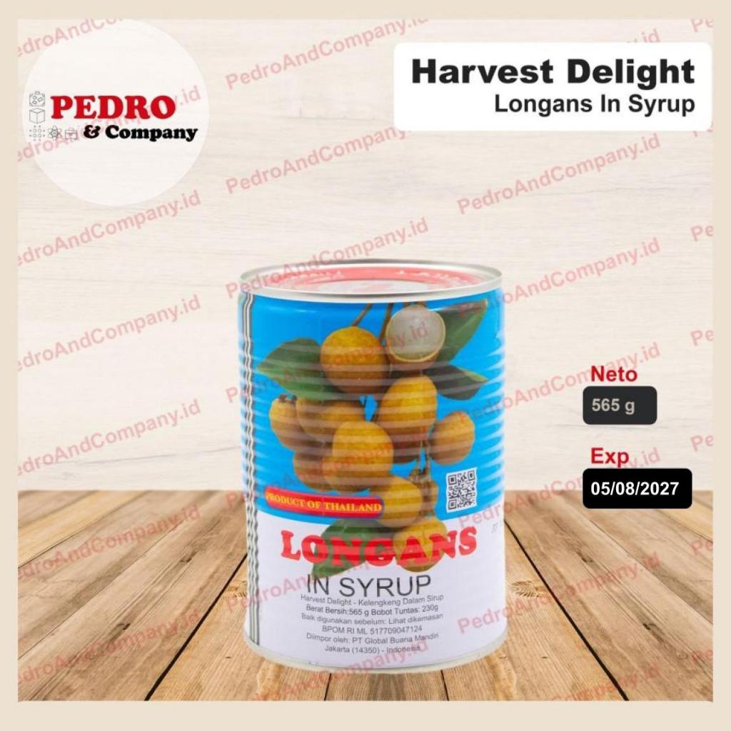 

Harvest delight Longan buah lengkeng sirup syrup kaleng 565 gram