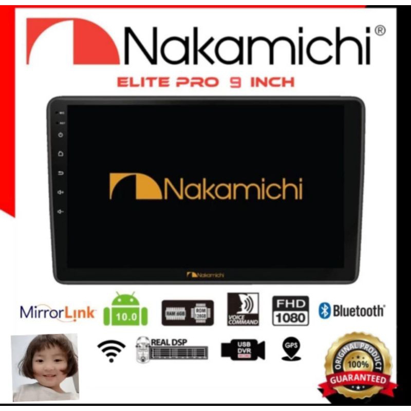 Hu Android Nakamichi Elite Pro 9 inch New Ram 6/128 GB