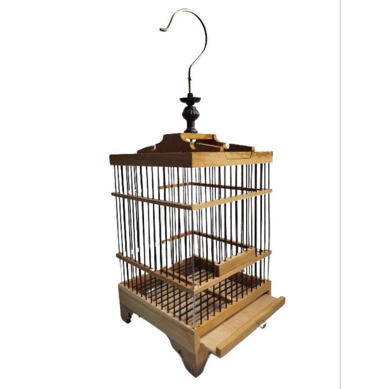 Sangkar Kandang Burung Pleci Kolibri Kecil Mini Hitam