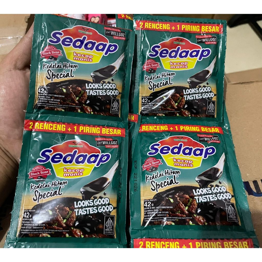 

Kecap sedaap kedelai hitam renceng isi 12