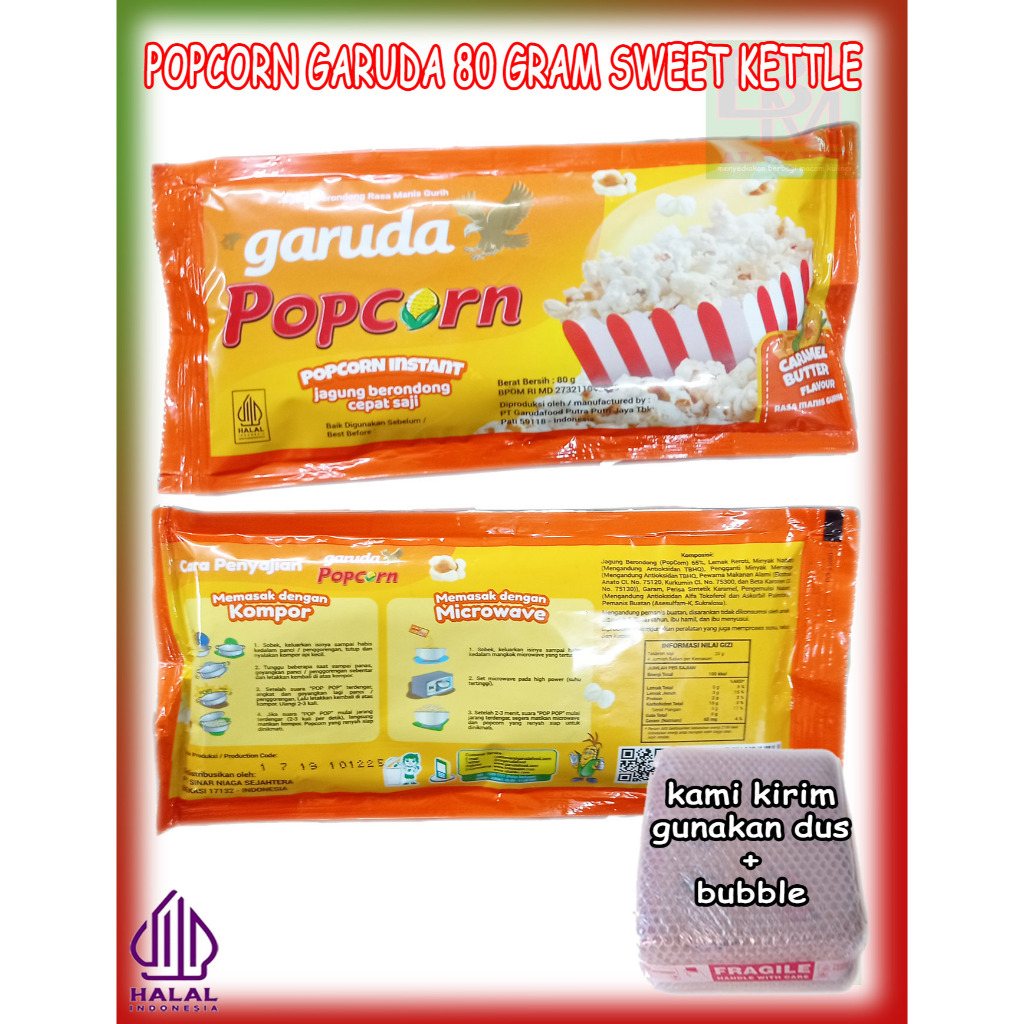 

Jagung Popcorn Instant Jagung Berondong Siap Saji Kemasan 80 Gram