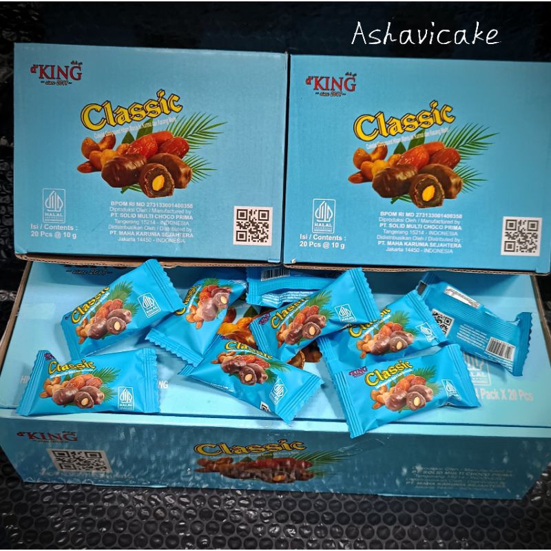 

coklat kurma mede D'KING 1 Dus ( isi 4 box)