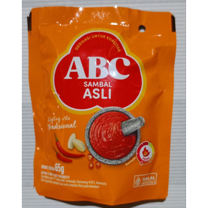 

ABC Sambal Asli-Ala Traditional 65 Gram