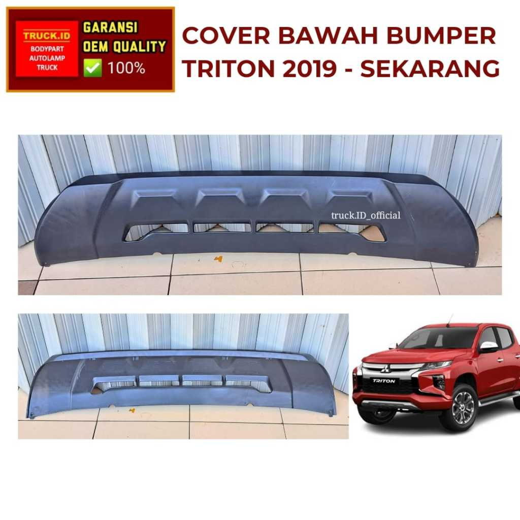 LIS LIST BEMPER COVER BUMPER GARNISH BUMPER DEPAN BAWAH TRITON 2019 2020 2021