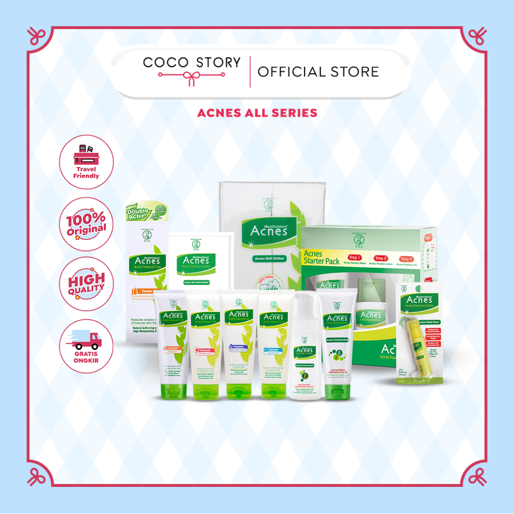 ACNES Official Skincare Series Facial Wash Pelembab Sunscreen UV Tint