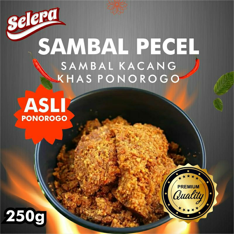 

Sambel pecel madiun bumbu pecel sambal kacang asli tanpa bahan pengawet obat di olah secara tradisional ukuran 250g