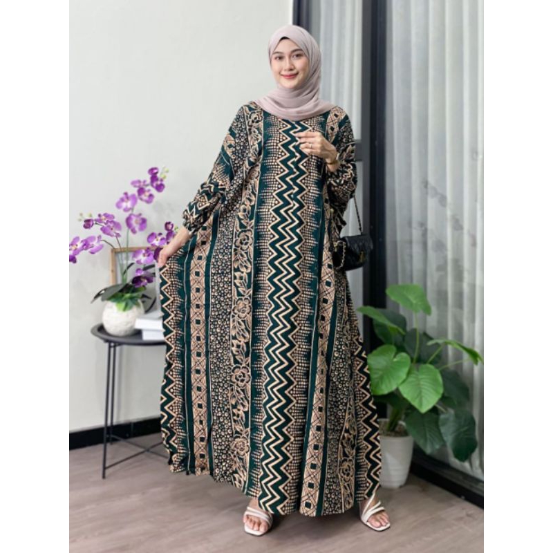 kaftan Batik Wanita Lengan Panjang
