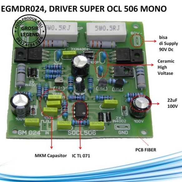 KIT DRIVER POWER AMPLI SUPER OCL 506