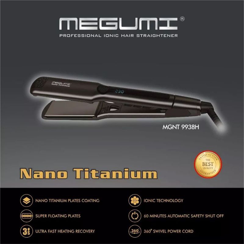 MEGUMI hair straightener MGNT9938H / catokan rambut