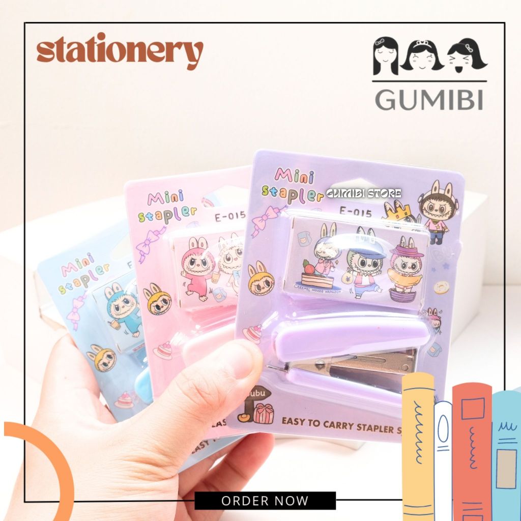 

STAPLES LABUBU SET 2 IN 1 STAPLER LABUBU STAPLER 2 IN 1 LABUBU LUCU TERMURAH