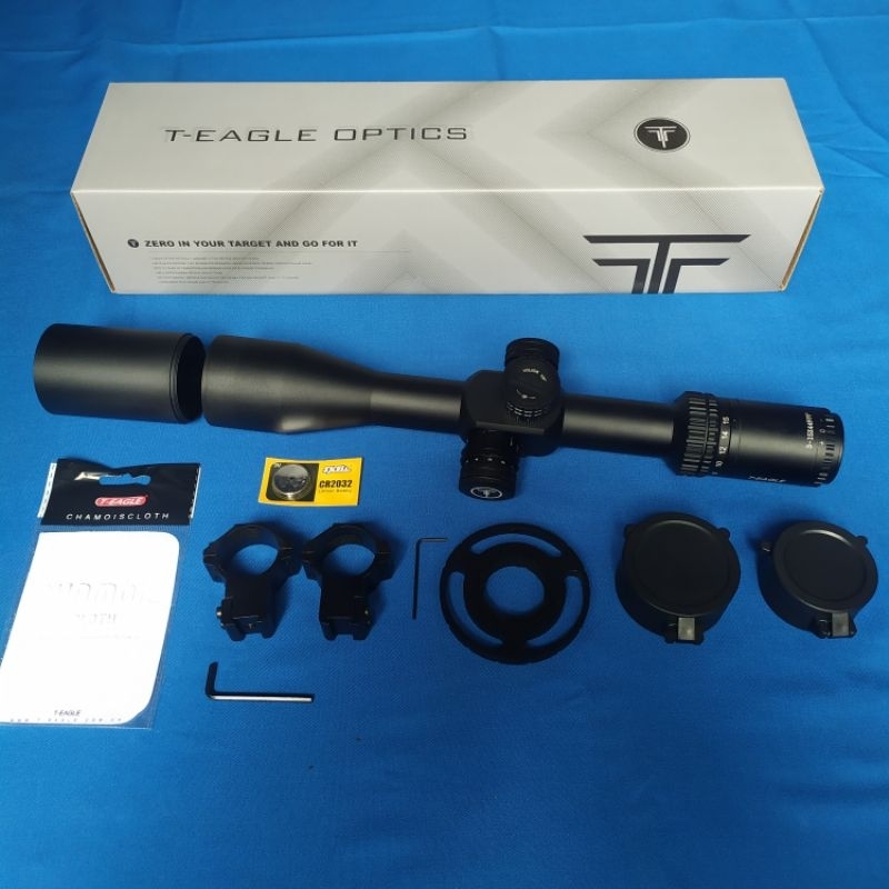 Telescope T-eagle 3-15x44 ffp ir retikel nyala titik