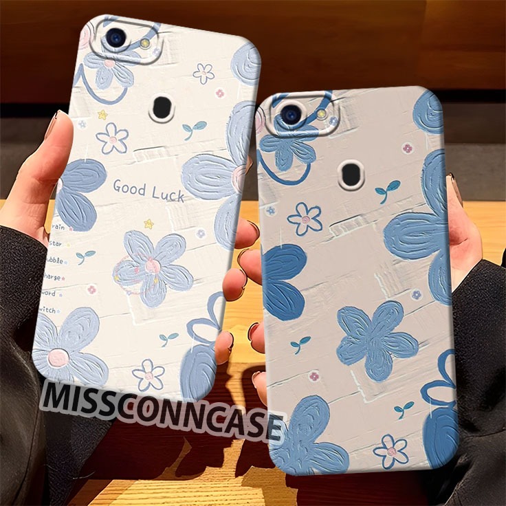 Casing Hp Oppo F5 Oppo F5 Youth Oppo F9 Oppo F9 Pro Realme 2 Realme 2 Pro - Softcase Bunga Aesthetic