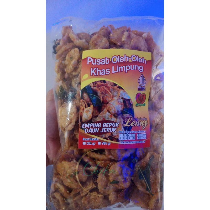 

Emping Pedes Manis daun jeruk khas Limpung Lenny 500 grm