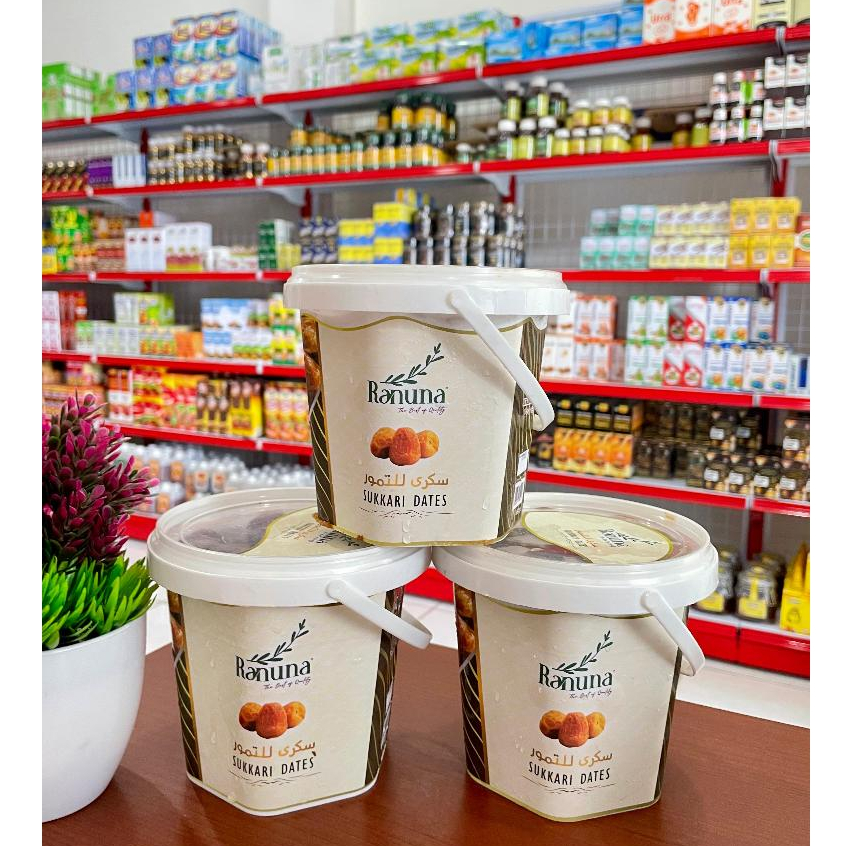 

Kurma Sukkari Premium RANUNA Kemasan Ember 850gr
