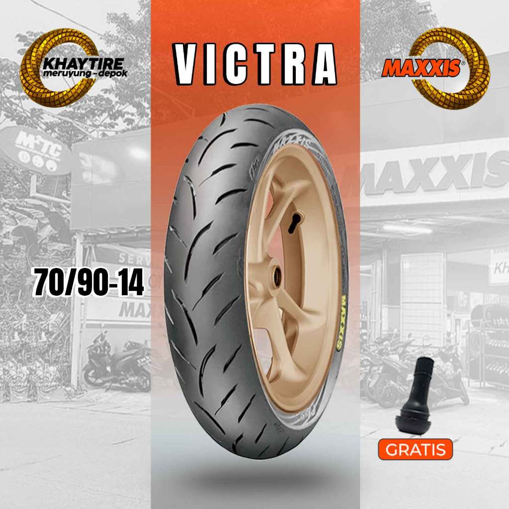 Ban Motor Matic MAXXIS VICTRA 70/90 Ring 14 Tubeless