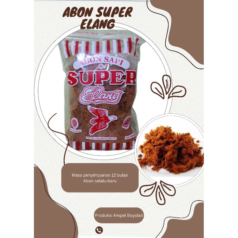 

Abon sapi super cap elang 250g