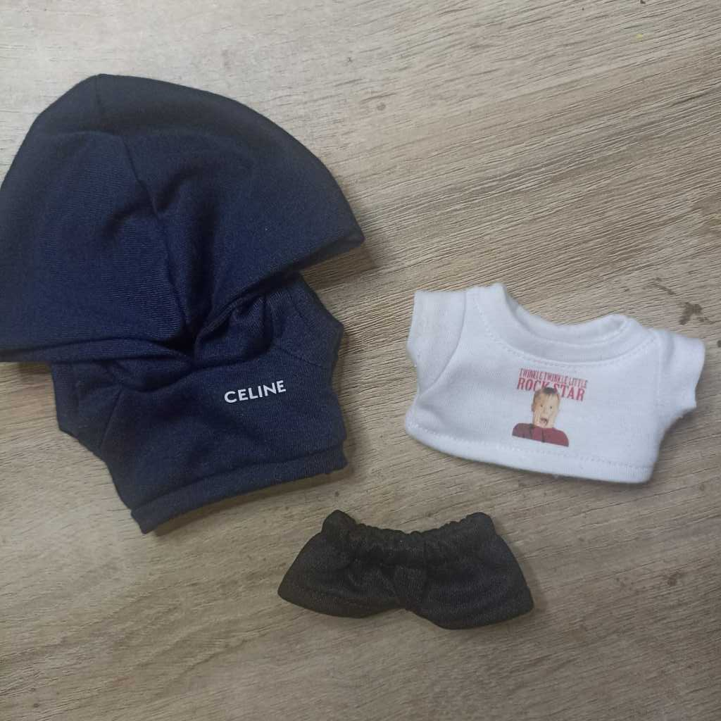 SC-IDOLLOOK TAEHYUNG V BTS HOODIE CELINE KAOS KEVIN FOR DOLL 10 CM 15 CM 20 CM BAJU BONEKA